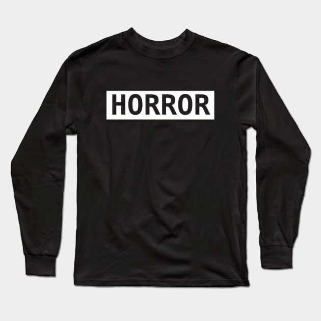 Horror Long Sleeve T-Shirt by VideoNasties